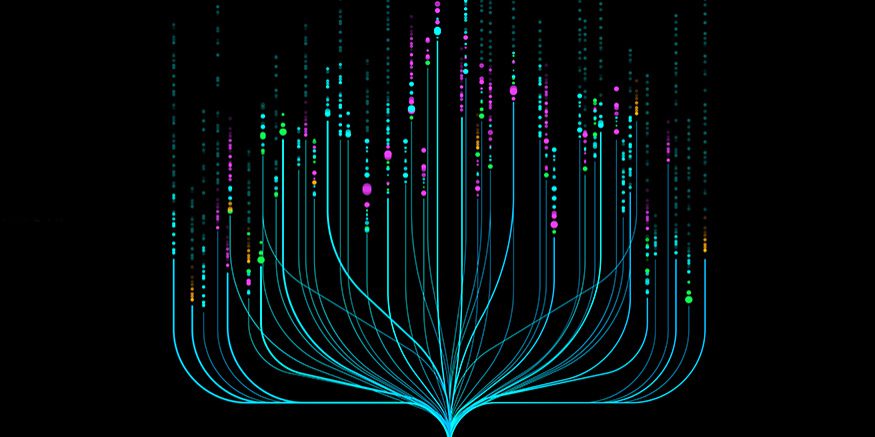 graphic of lines and dots